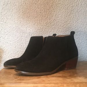 J crew black booties